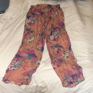 Spell and the gypsy wild horses pajama lounge pants pink XL